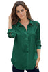 Sexy Jasper Lace Splice Long Sleeve Button Down Shirt